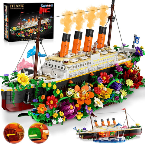 Flower Titanic Building Set with Lights
