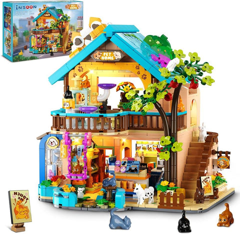 City Pet Shop Building Set with Lights