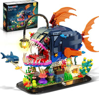Mechanical Angler Fish Building Set with Lights
