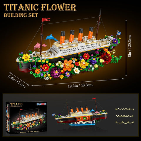 Flower Titanic Building Set with Lights