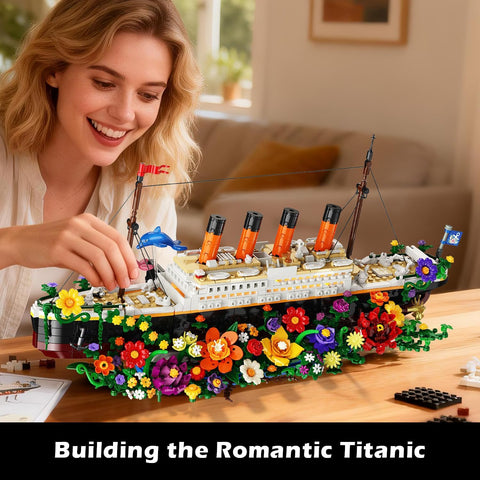 Flower Titanic Building Set with Lights