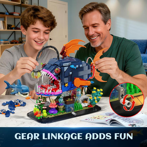 Mechanical Angler Fish Building Set with Lights