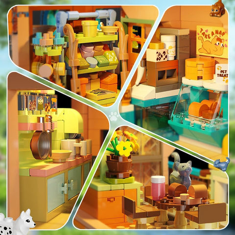 City Pet Shop Building Set with Lights