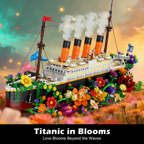 Flower Titanic Building Set with Lights