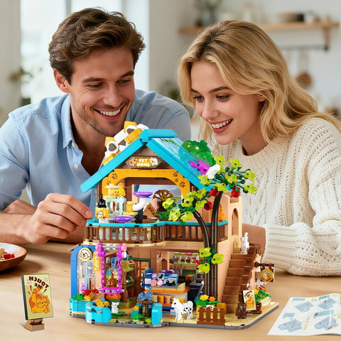 City Pet Shop Building Set with Lights