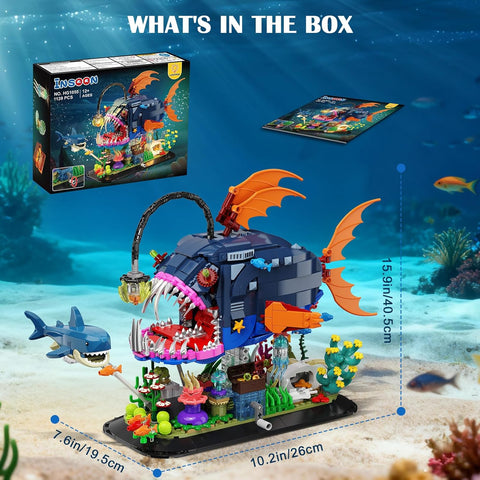 Mechanical Angler Fish Building Set with Lights