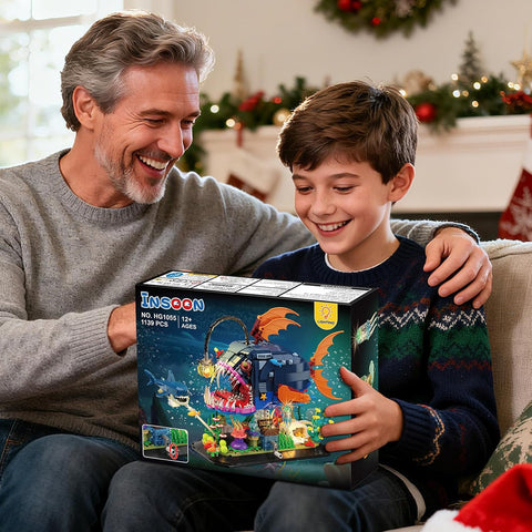 Mechanical Angler Fish Building Set with Lights