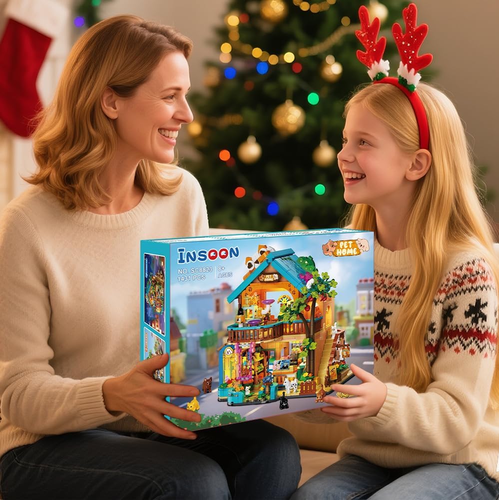 City Pet Shop Building Set with Lights