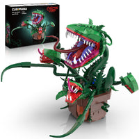Audrey II Building Block Kit Piranha Plant Flower Building Set Toys, 842PCS Gear-Driven Venus Flytrap Model Kit, Interactive Moving Mechanism DIY Toy for 12+ Tv Fans Friends Birthday Christmas Halloween