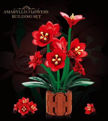 Amaryllis Flowers Bonsai Building Set