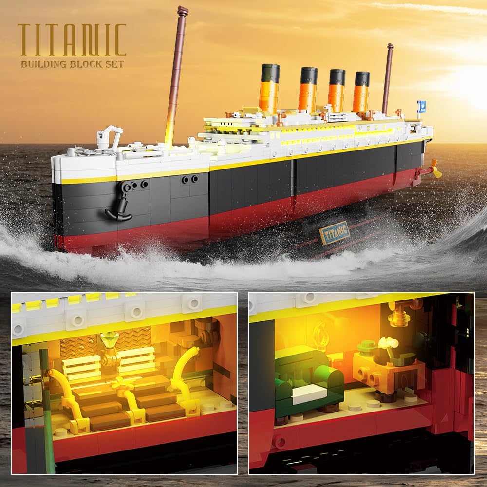 Titanic Building Set with LED Light – INSOON - Main Image