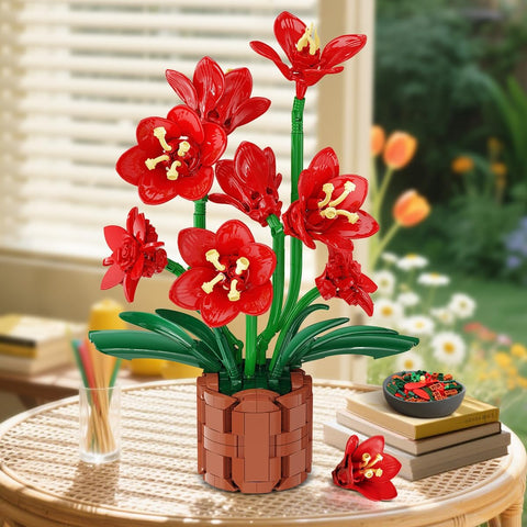 Amaryllis Flowers Bonsai Building Set