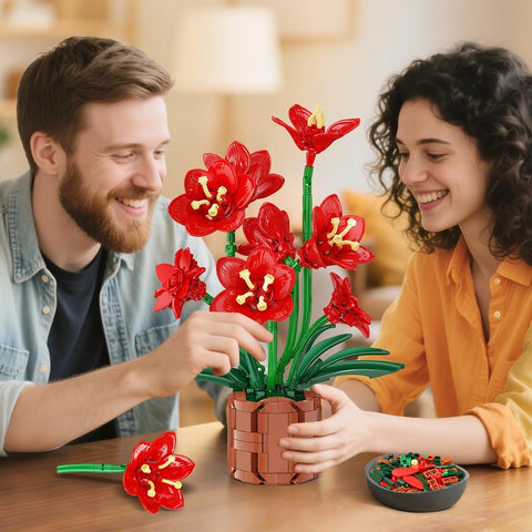 Amaryllis Flowers Bonsai Building Set