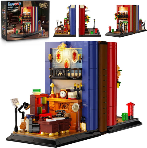 Detective Bookend Building Set with Lights
