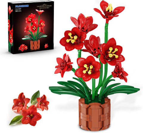 Amaryllis Flowers Bonsai Building Set