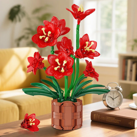 Amaryllis Flowers Bonsai Building Set