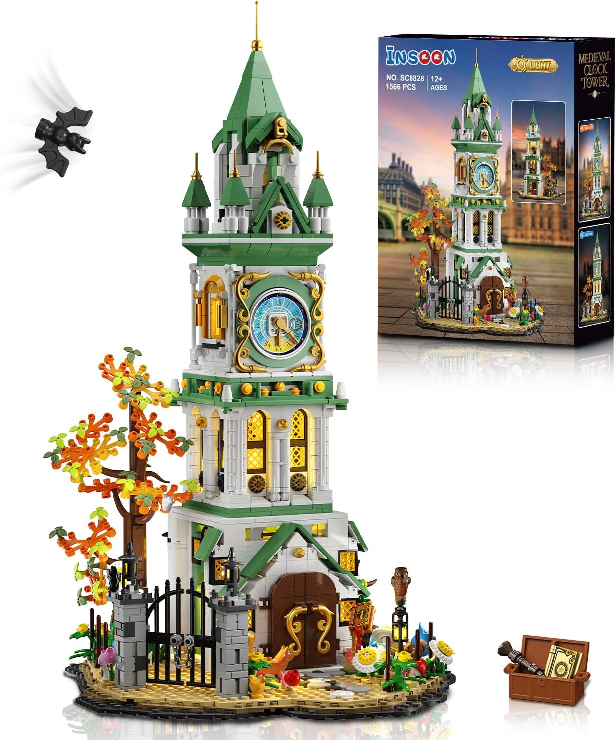 Magic Clock Tower Building Set with Light