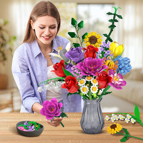 Flower Bouquet Building Set