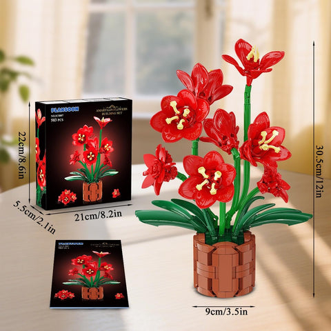 Amaryllis Flowers Bonsai Building Set