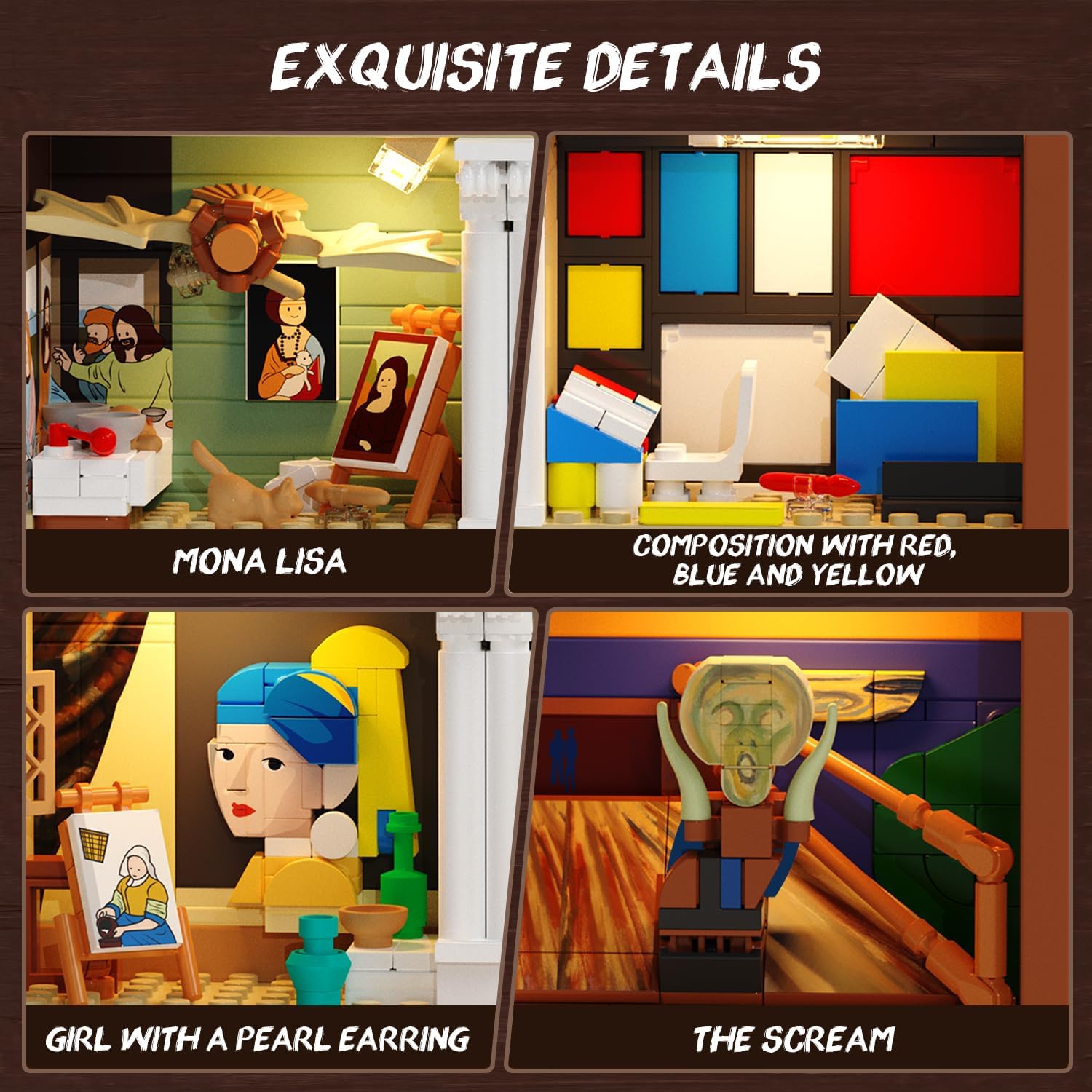 Artworks Painting Frame Building Set with Lights