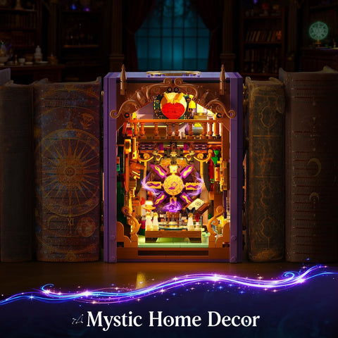 Upgraded Mystic Divination Book Nook Building Set with Rechargeable Lights