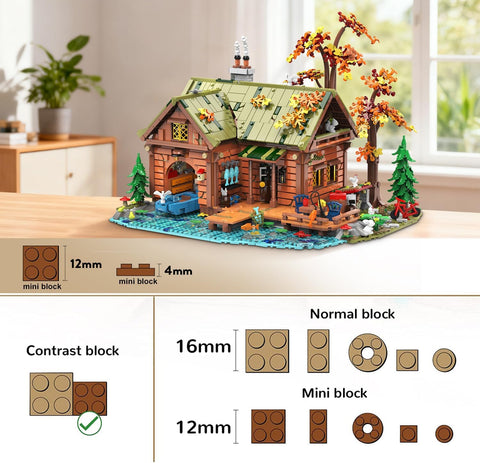 Overwater Cabin Mini Building Set with Light