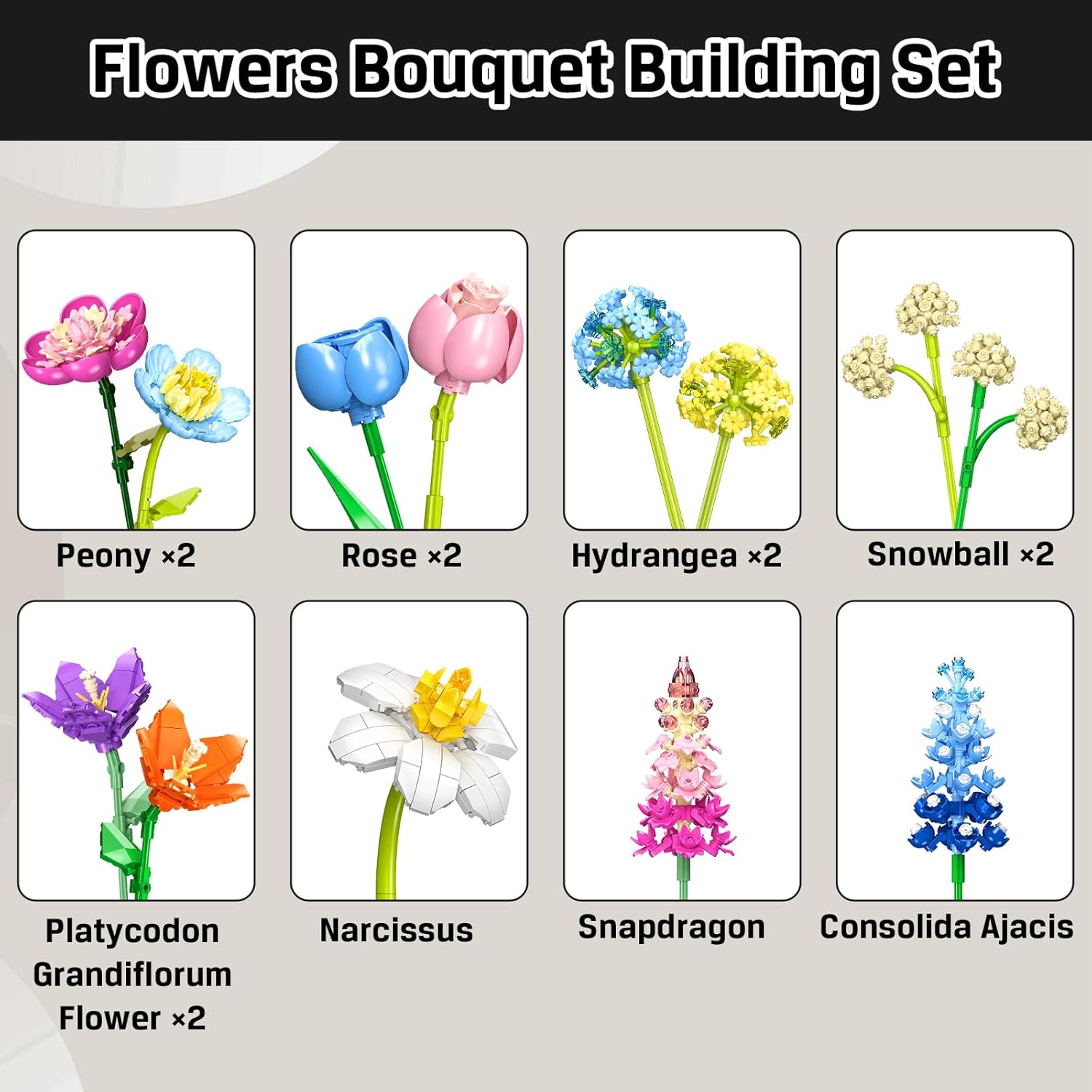 Flower Bouquet Building Set