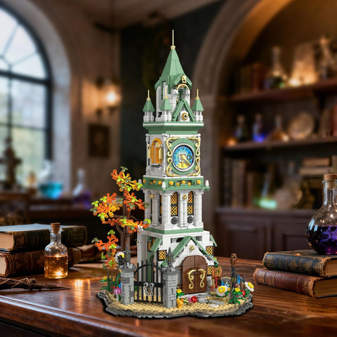 Magic Clock Tower Building Set with Light