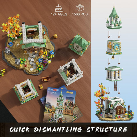 Magic Clock Tower Building Set with Light