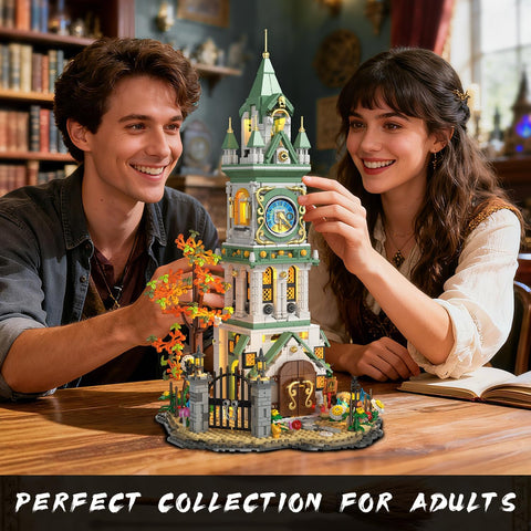 Magic Clock Tower Building Set with Light