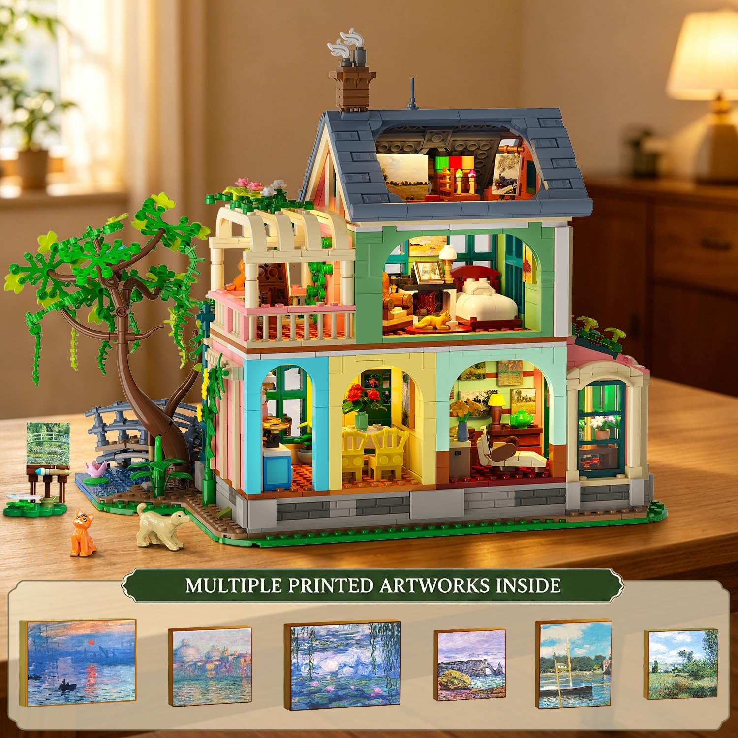 Artist Garden House Building Set with Lights