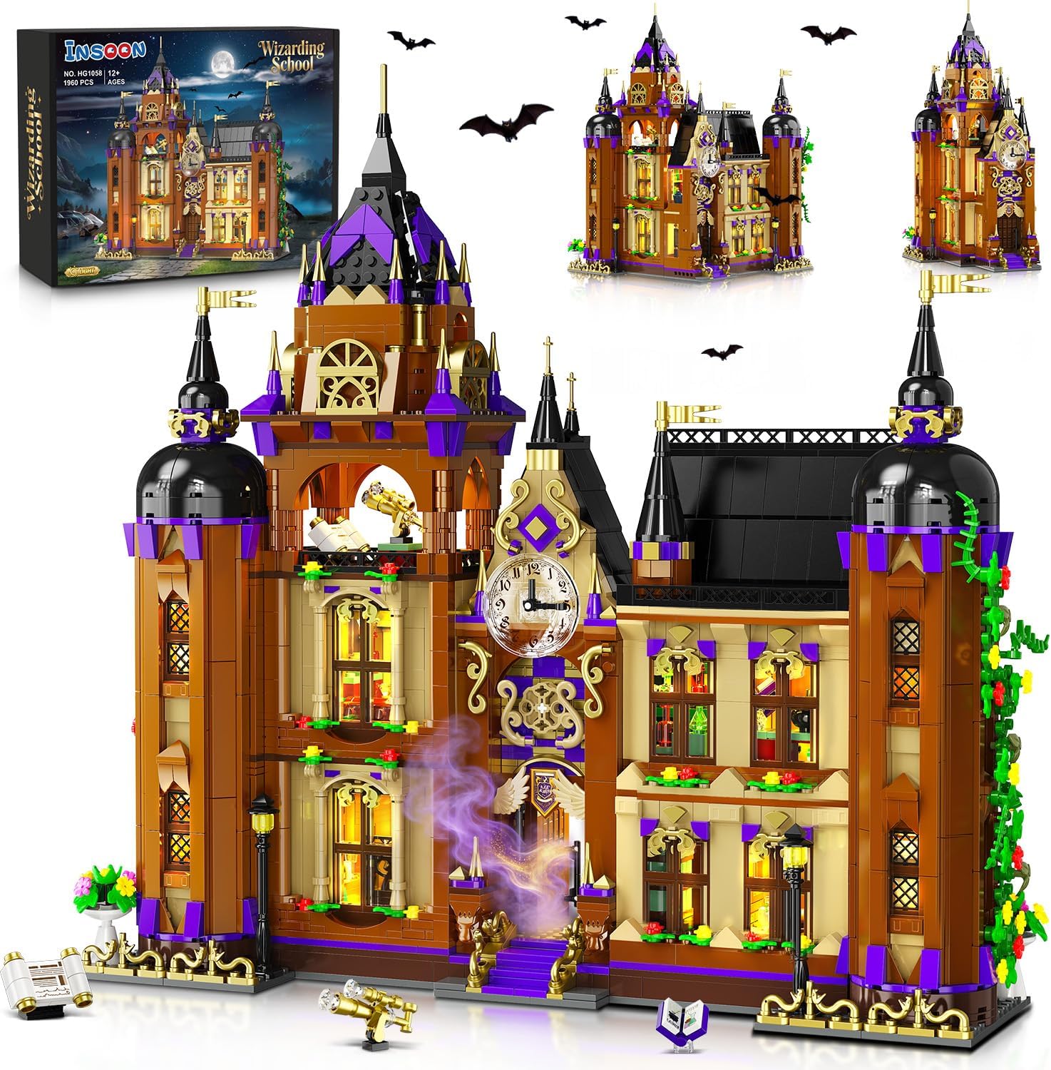 Magic School Building Set with Light