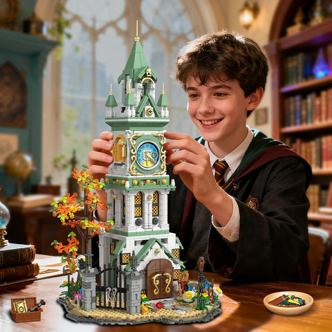Magic Clock Tower Building Set with Light