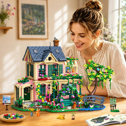 Artist Garden House Building Set with Lights
