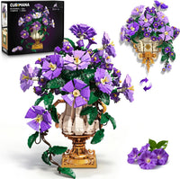 Flowers Botanicals Building Set with Vase 2 in 1 Morning Glory
