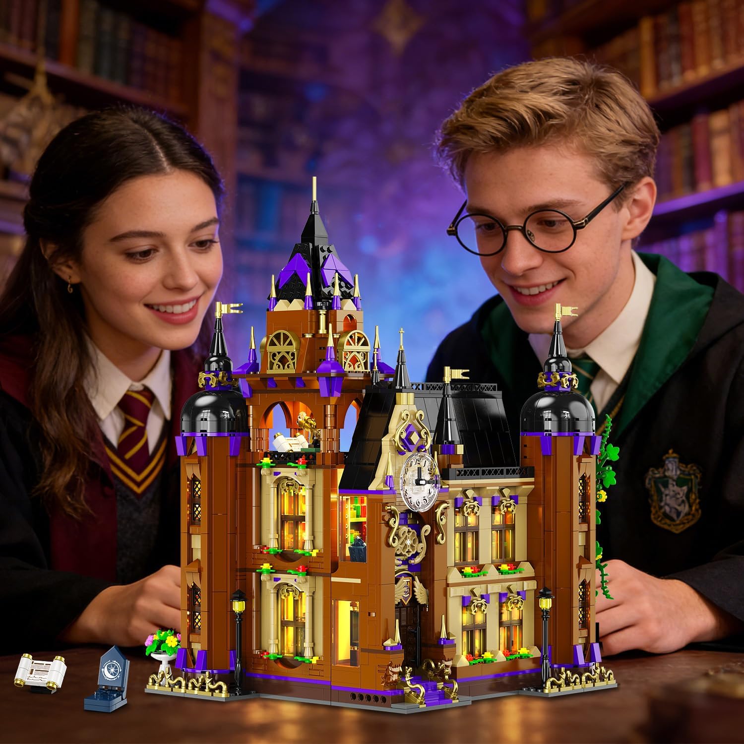 Magic School Building Set with Light