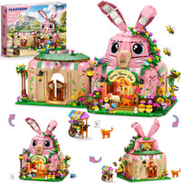 Friends Bunny Flower House Building Set with Lights