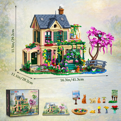 Artist Garden House Building Set with Lights