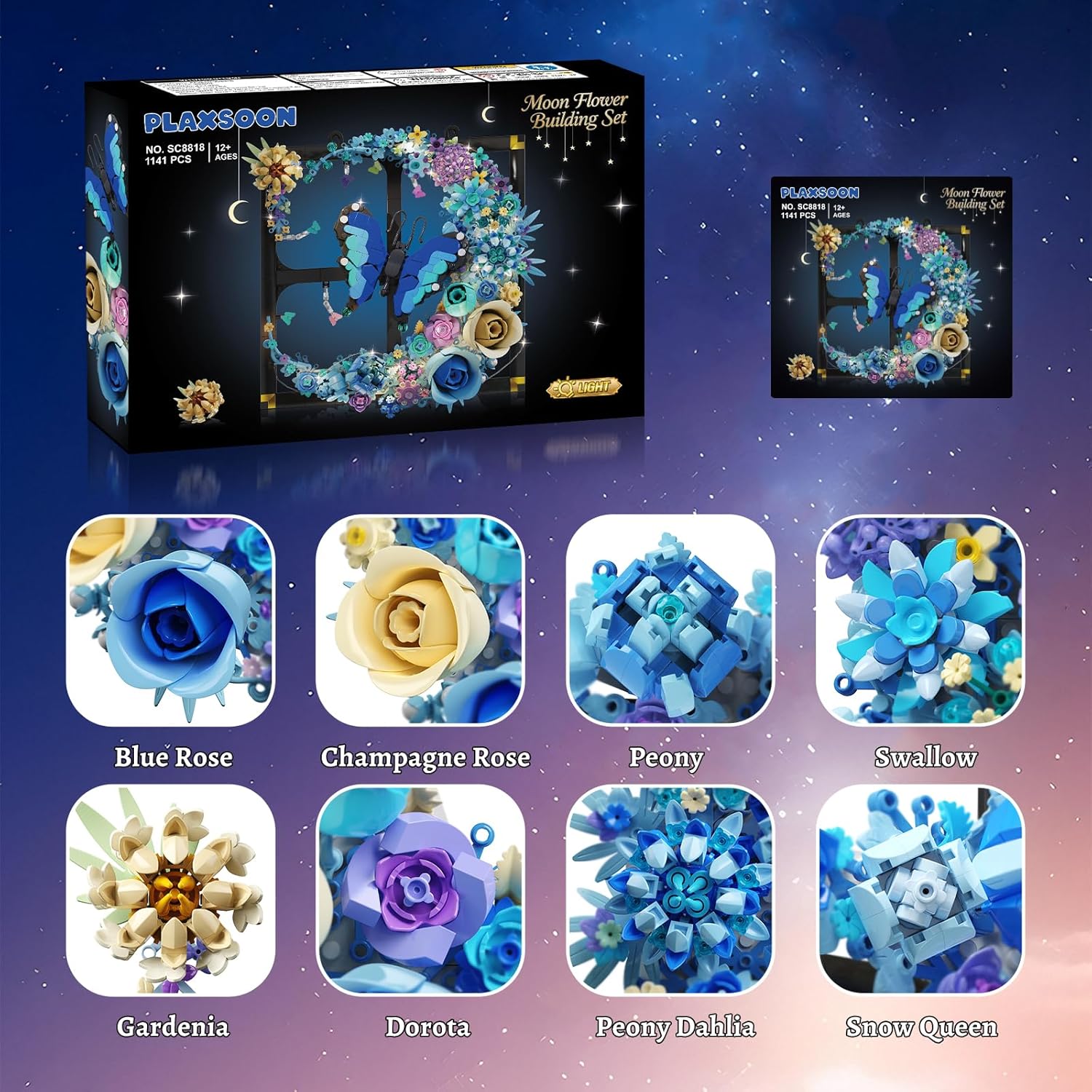 Moon Flower Building Set with Lights