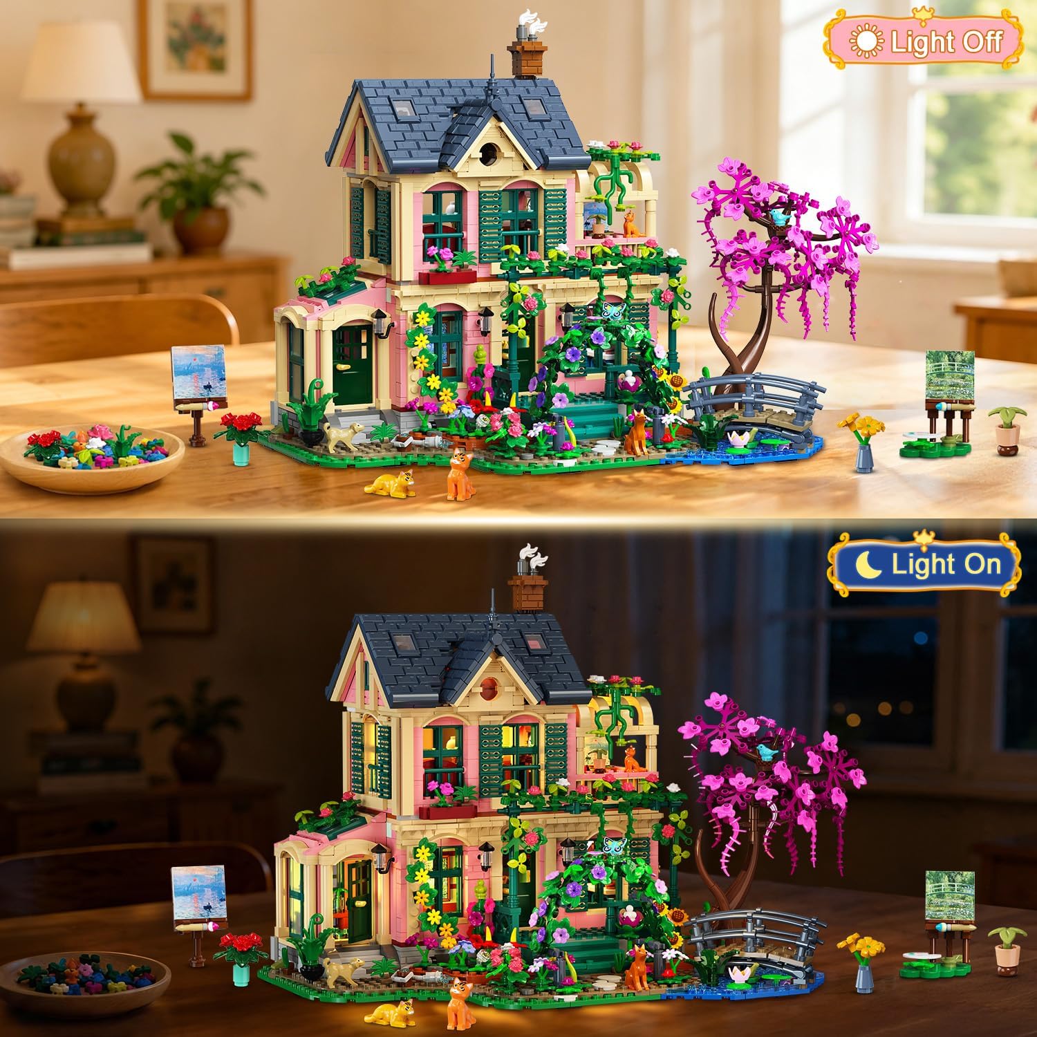 Artist Garden House Building Set with Lights