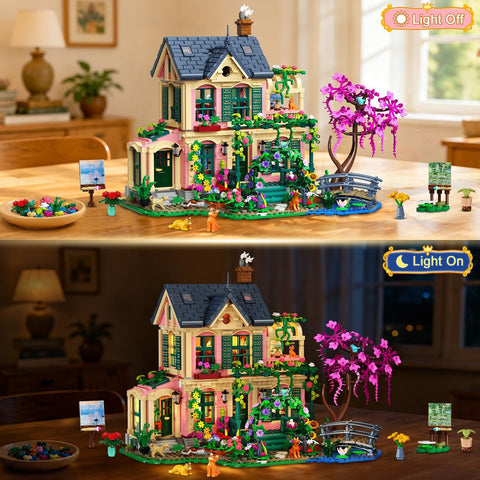 Artist Garden House Building Set with Lights