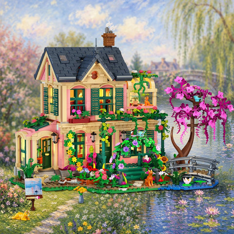 Artist Garden House Building Set with Lights