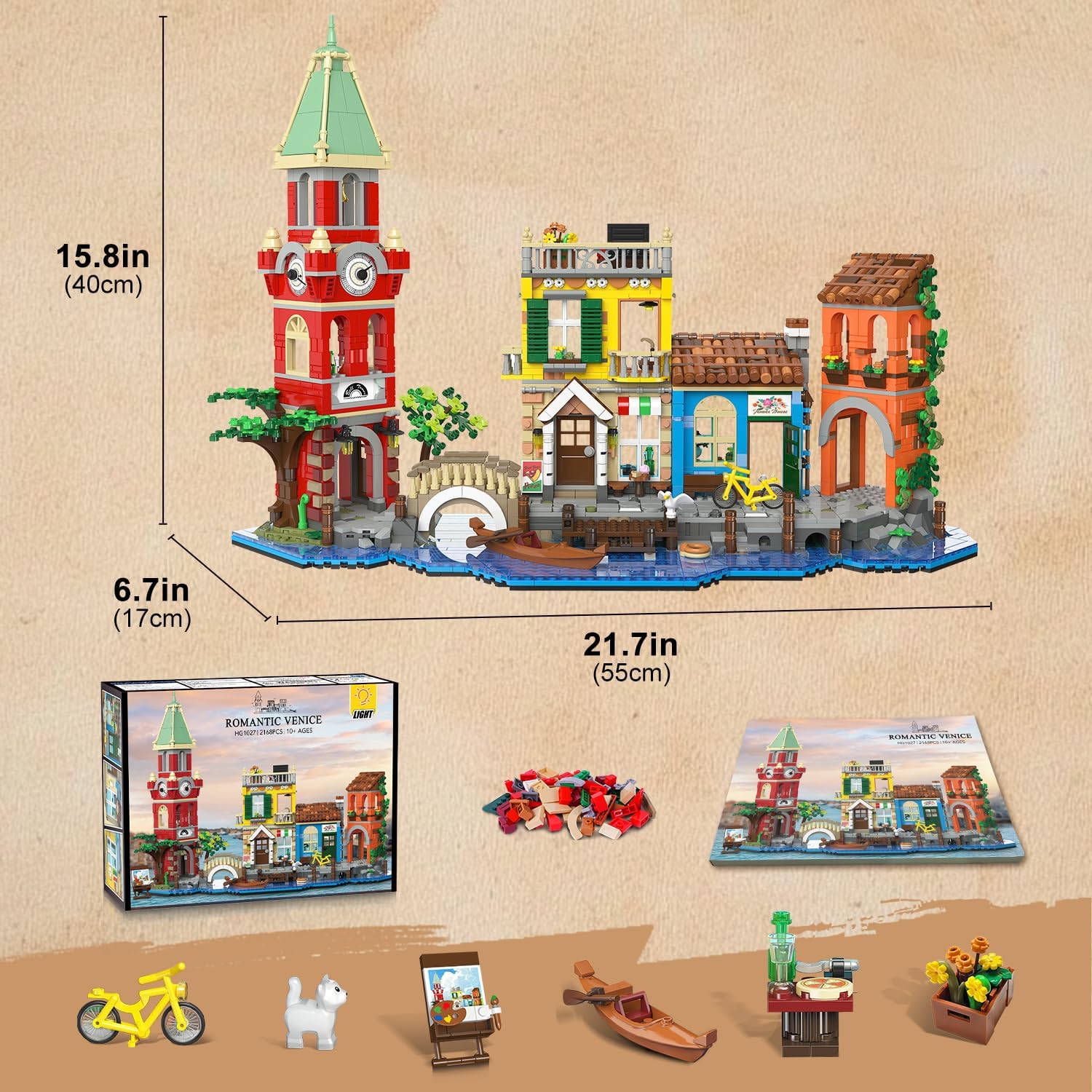 Venice Main Street Building Set