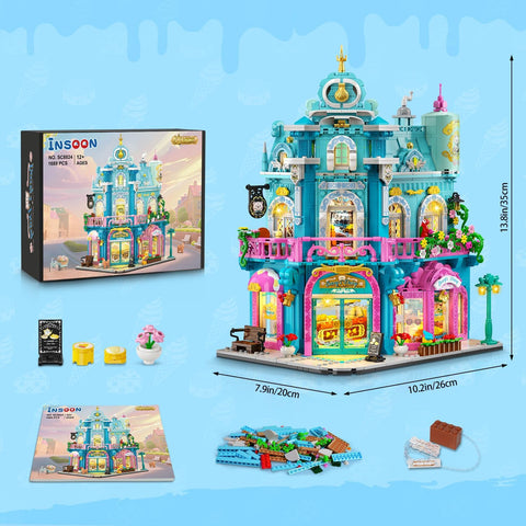 Dairy Bakery Store Building Set with Lights