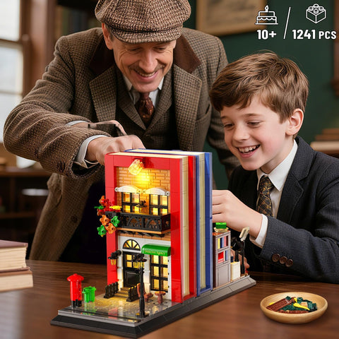 Detective Bookend Building Set with Lights