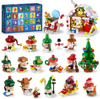 Advent Calendar 2026 Christmas Gnome Village Building Set, 24-Day Countdown Building Kit with 14 Gnomes, Gingerbread House, Xmas Tree