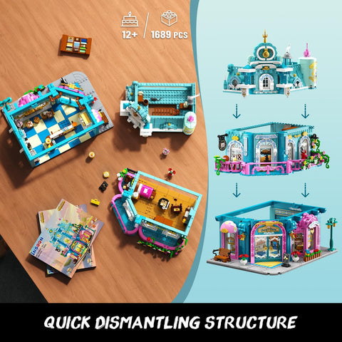 Dairy Bakery Store Building Set with Lights