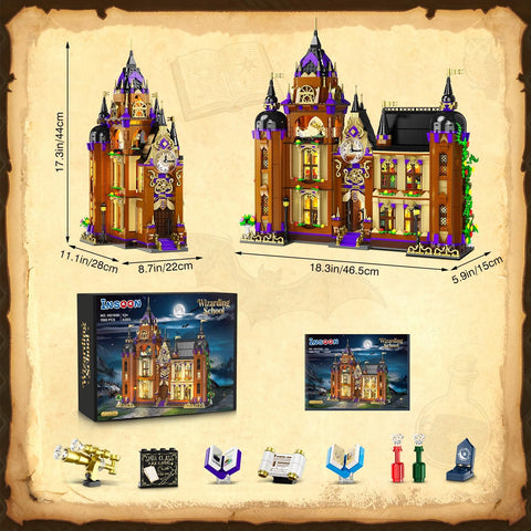 Magic School Building Set with Light