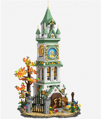 Medieval Clock Tower Building Set