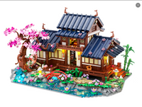 Japanese-style cherry blossom garden